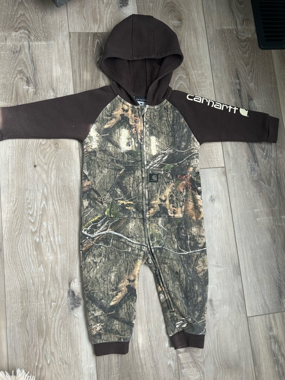 Carhartt baby Camo Hooded Coverall - Camouflage